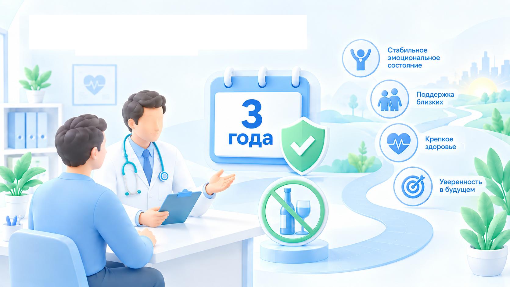 инфографика показывает период в три года.