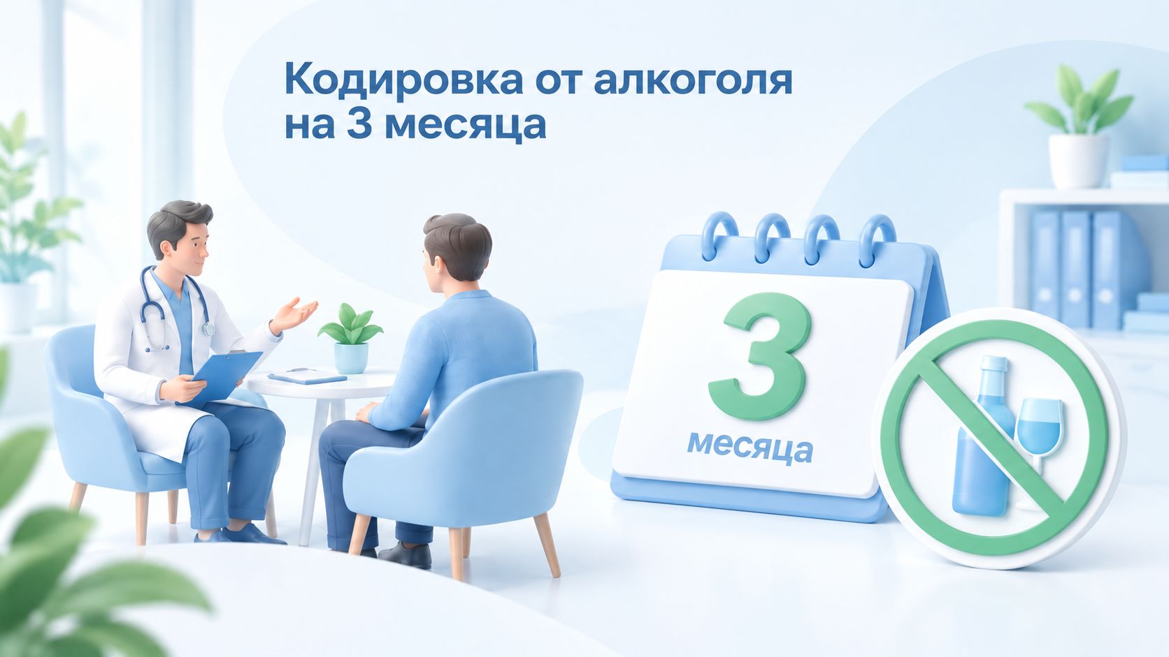 Кодировка от алкоголя на 3 месяца.