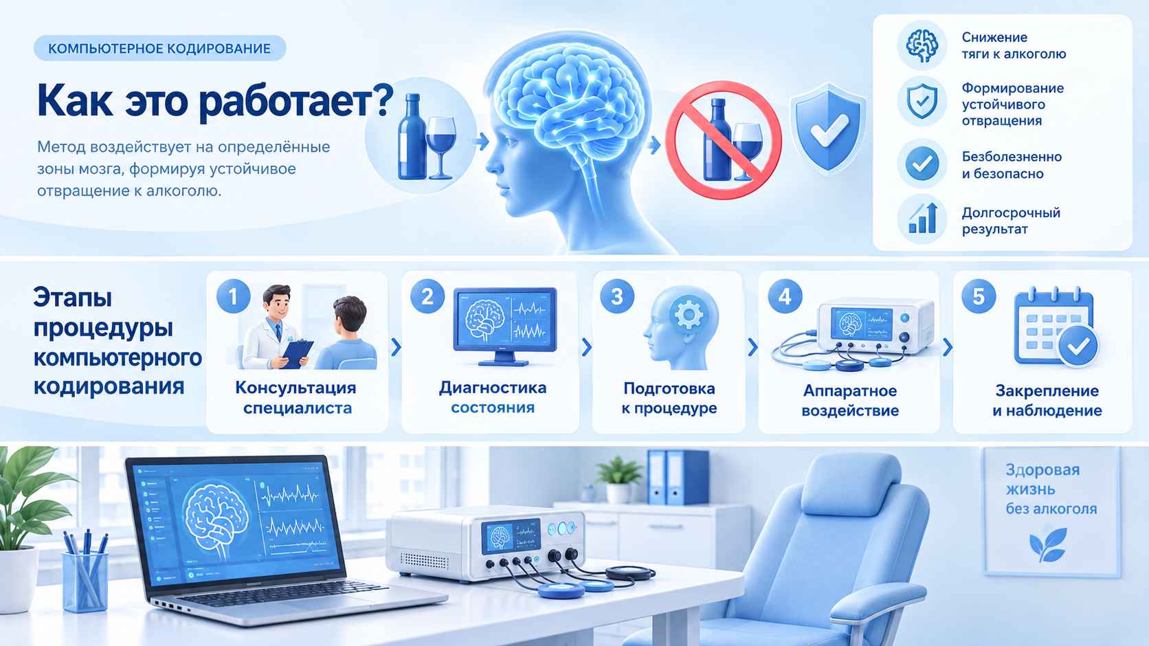 Инфографика компьютерного кодирования от алкоголизма